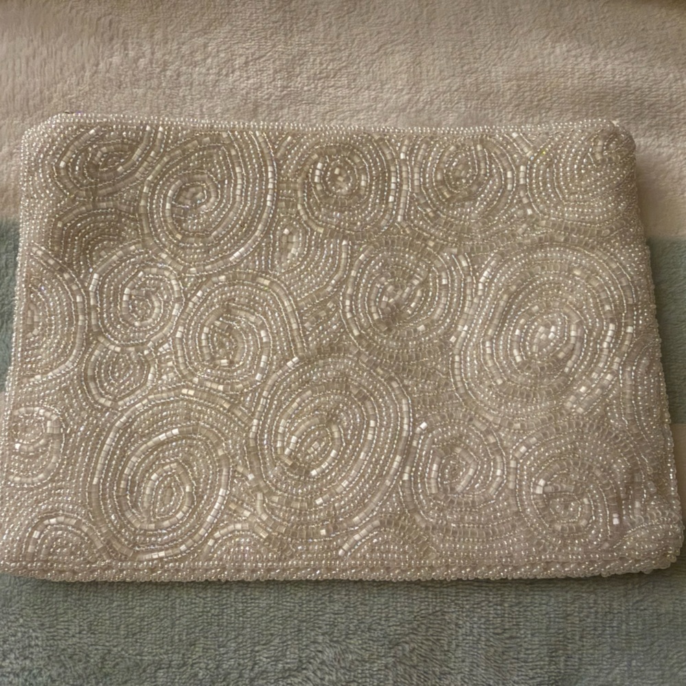 Carla Marchi Beaded Clutch with Swirl Pattern